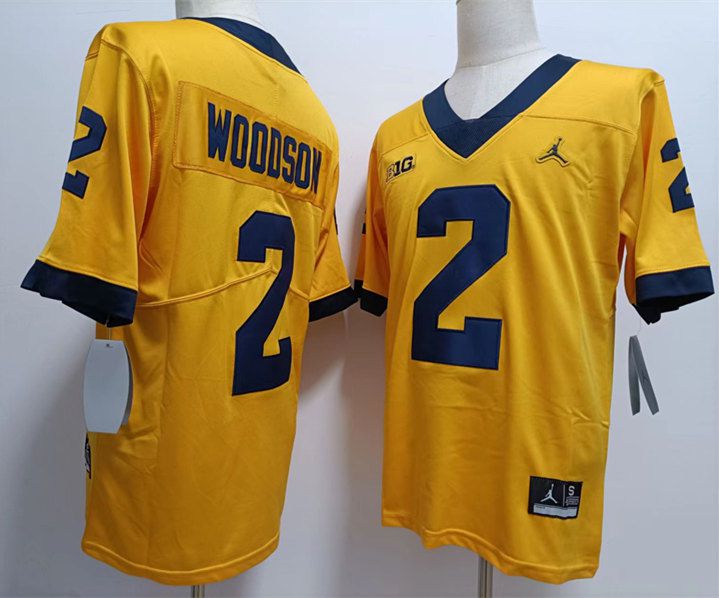 Men Michigan Wolverines #2 Woodson Yellow 2024 Vapor NCAA Jersey